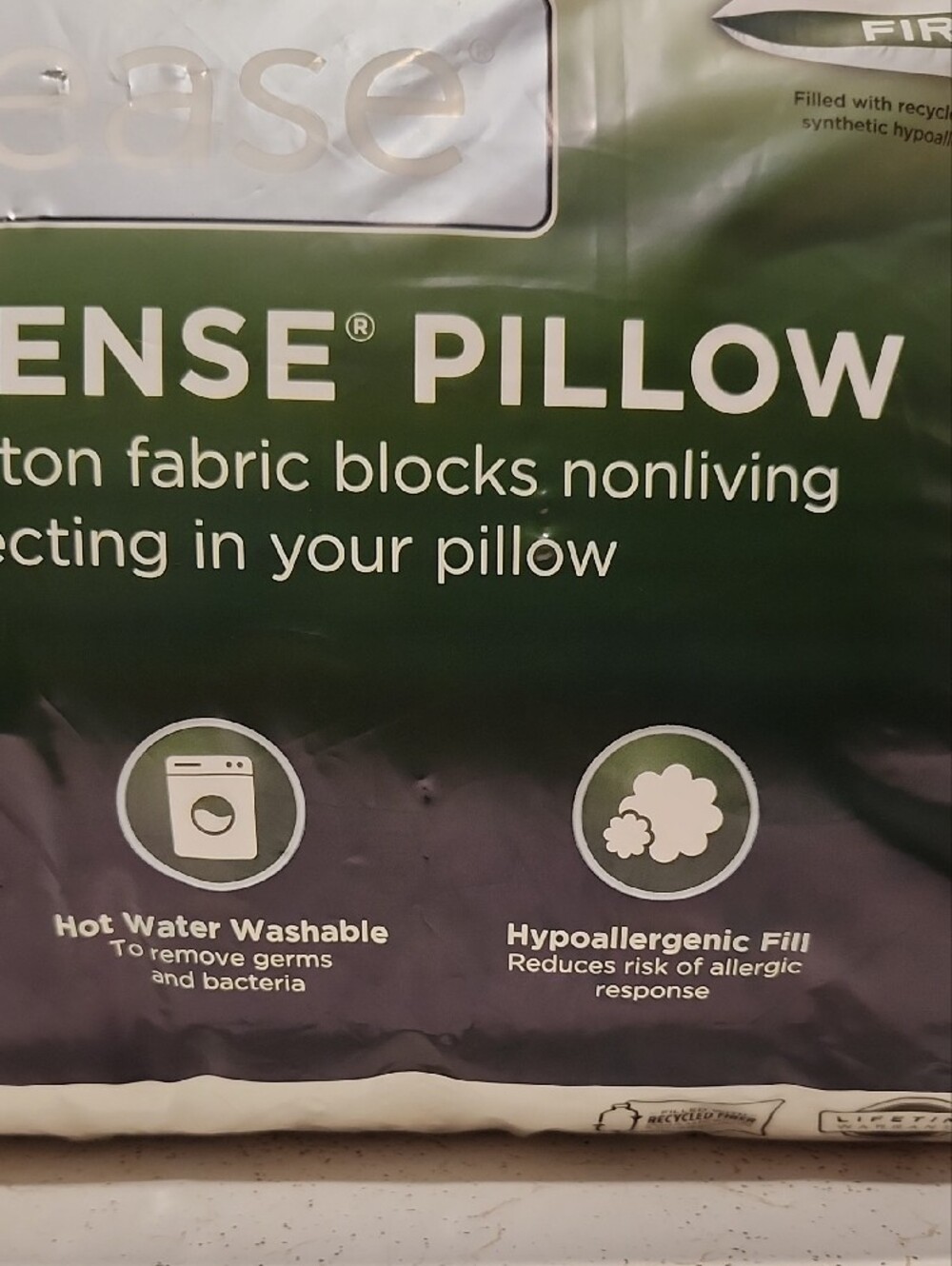 Allerease Allergy Defense Firm Pillow - White (2-Pack) - Picture 5 of 7